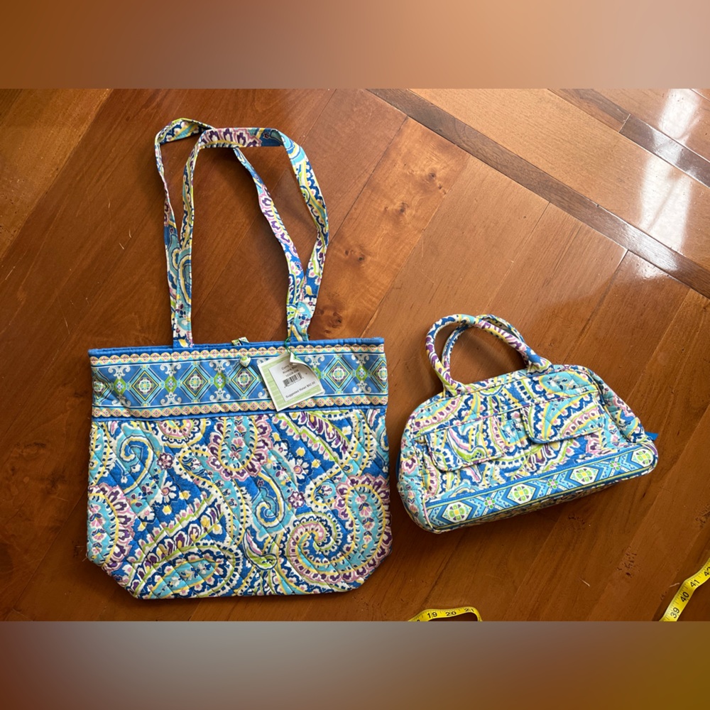Vera Bradley Capri Blue Purse Bundle